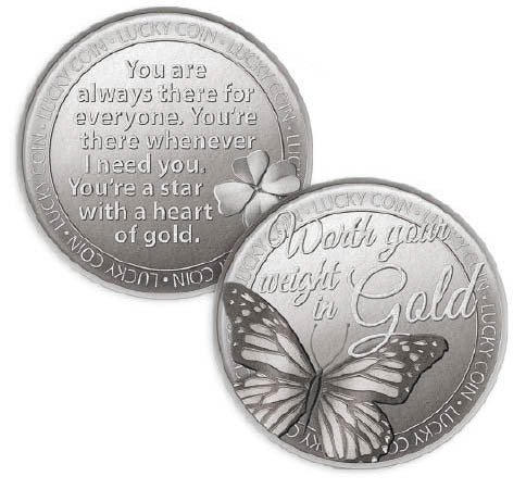 Lucky Coin Card - You're as good as Gold