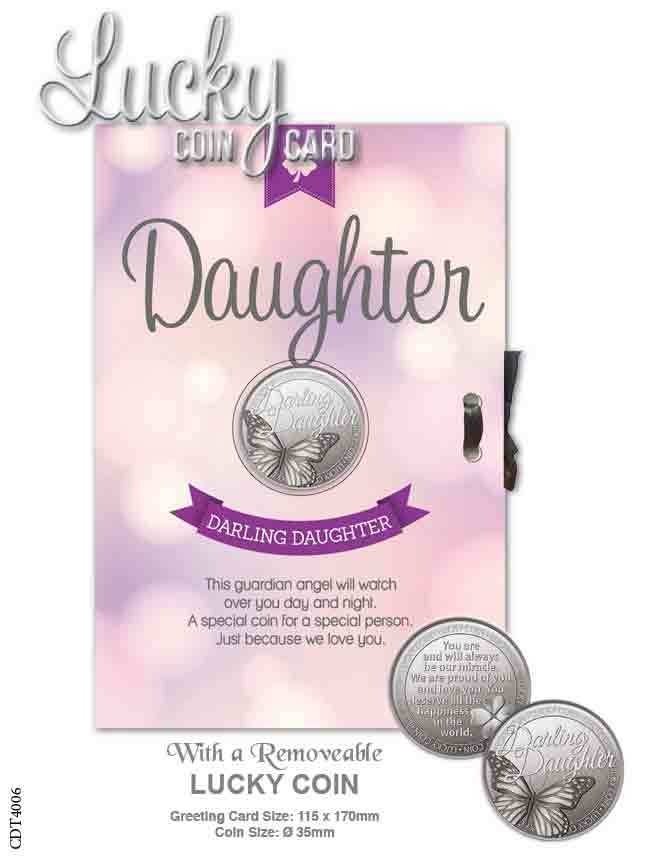 Lucky Coin Card - Daughter