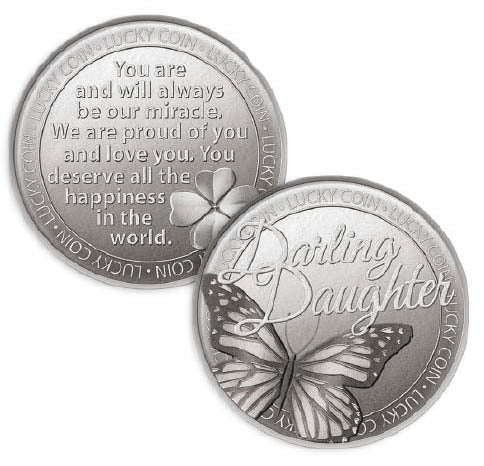 Lucky Coin Card - Daughter