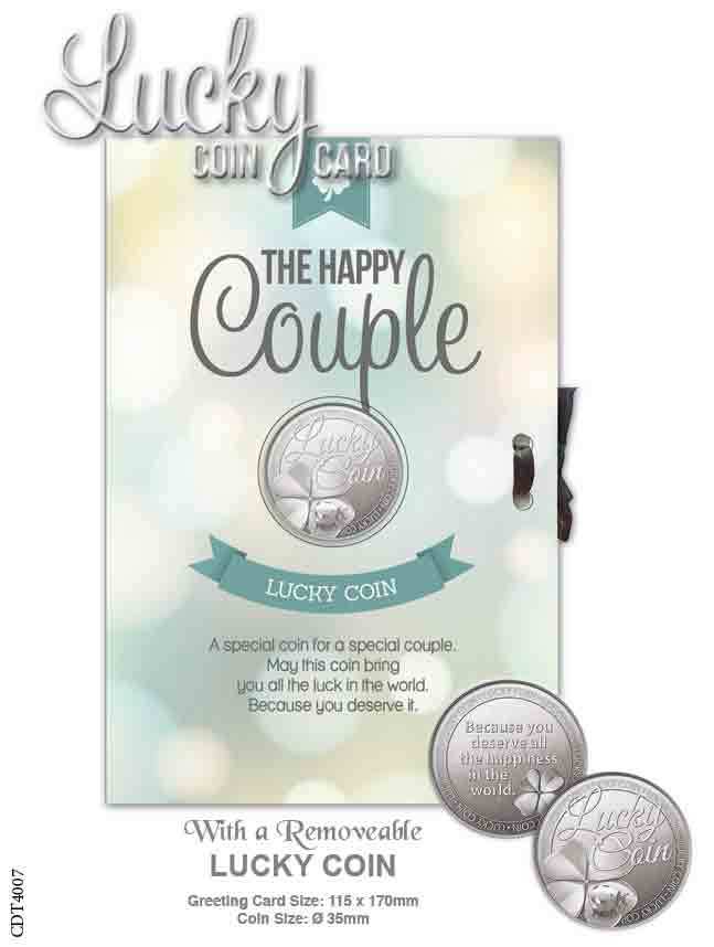 Lucky Coin Card - The Happy Couple
