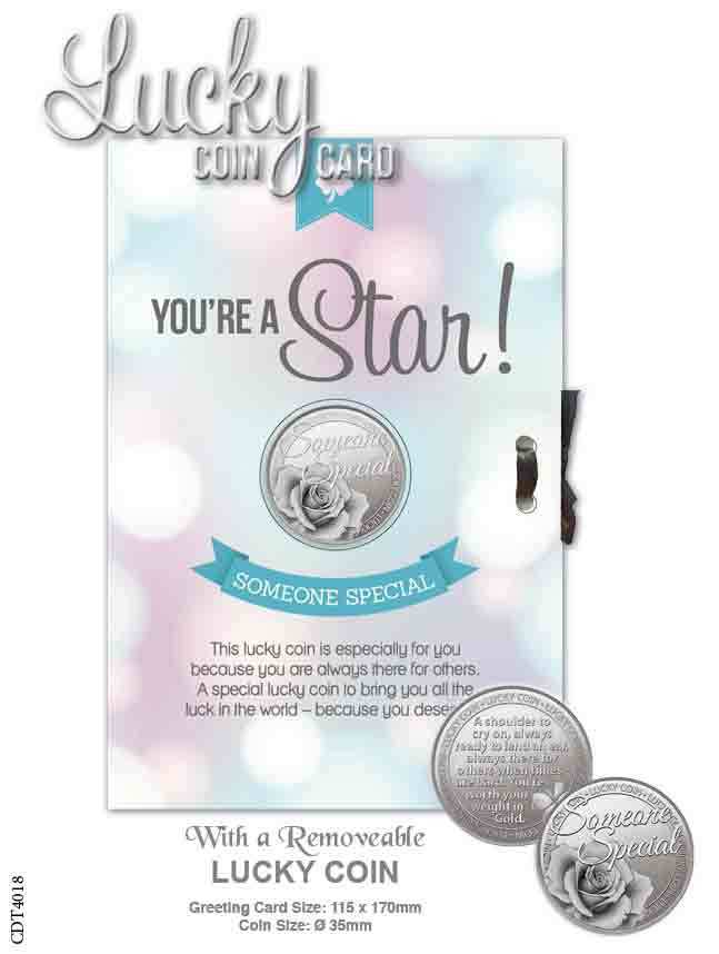 Lucky Coin Card - You're a Star