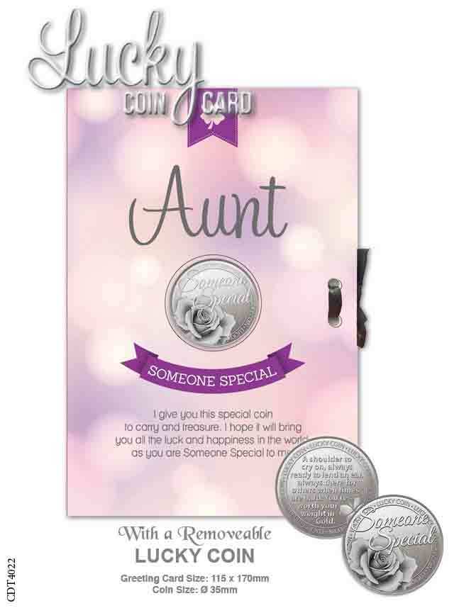 Lucky Coin Card - Aunt