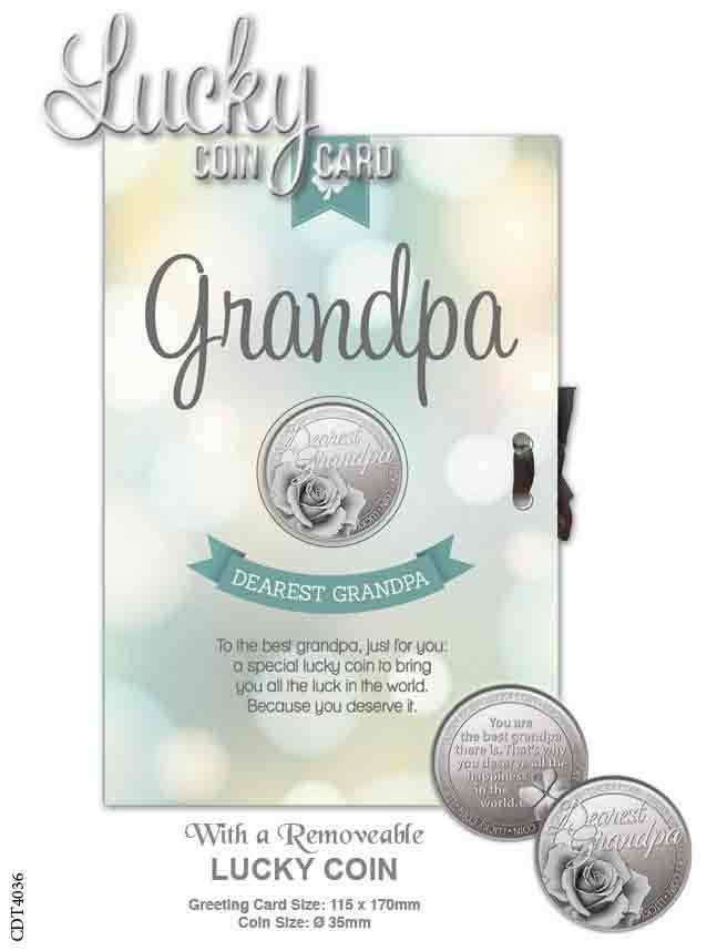 Lucky Coin Card - Dearest Grandpa
