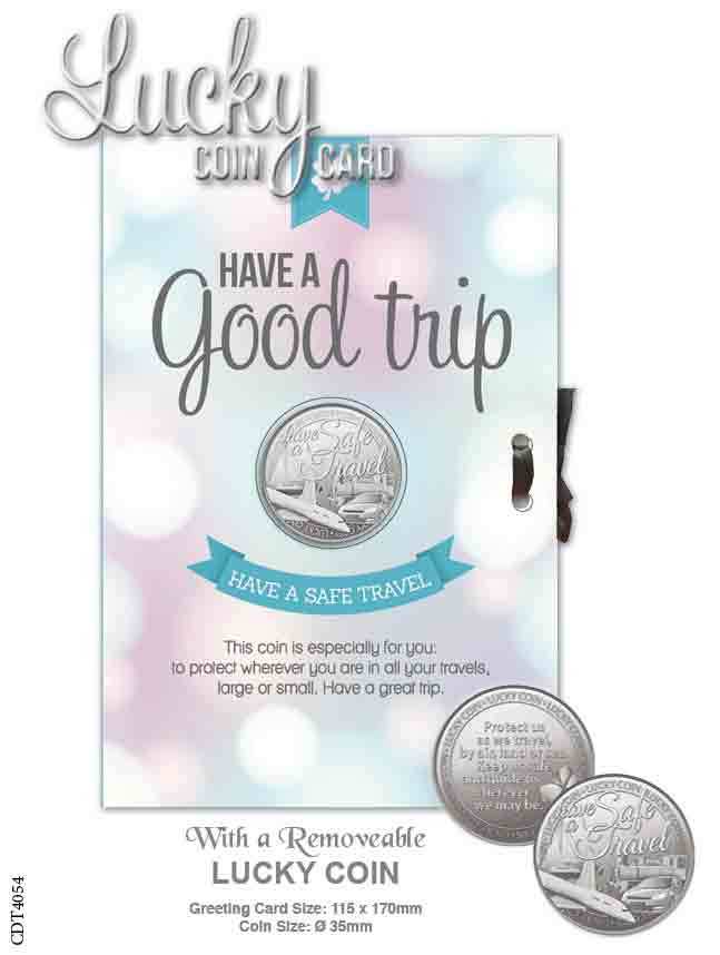 Lucky Coin Card - Have a Good Trip
