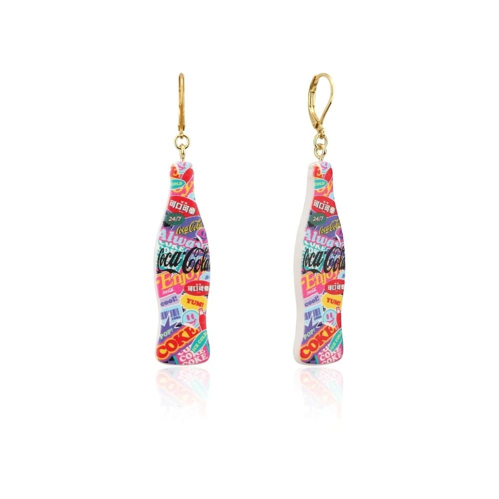 Couture Kingdom - Coca Cola - Pop Drop Earrings Yellow Gold