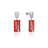 Coca Cola Couture Kingdom - Classic Can Crystal Drop Earrings White Gold
