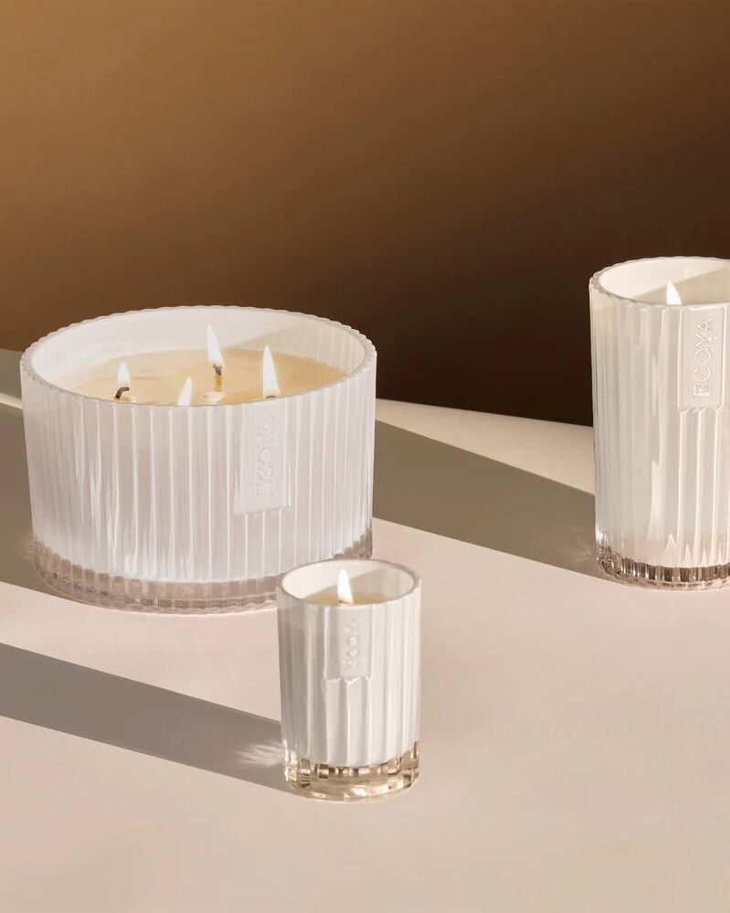 Ecoya Grand Celebration Candle - Special Edition White Musk & Warm Vanilla