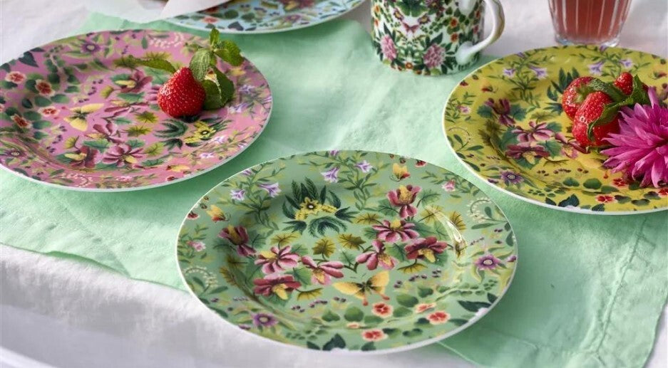 Designers Guild Ikebana Damask - Side Plates (Set of 4)