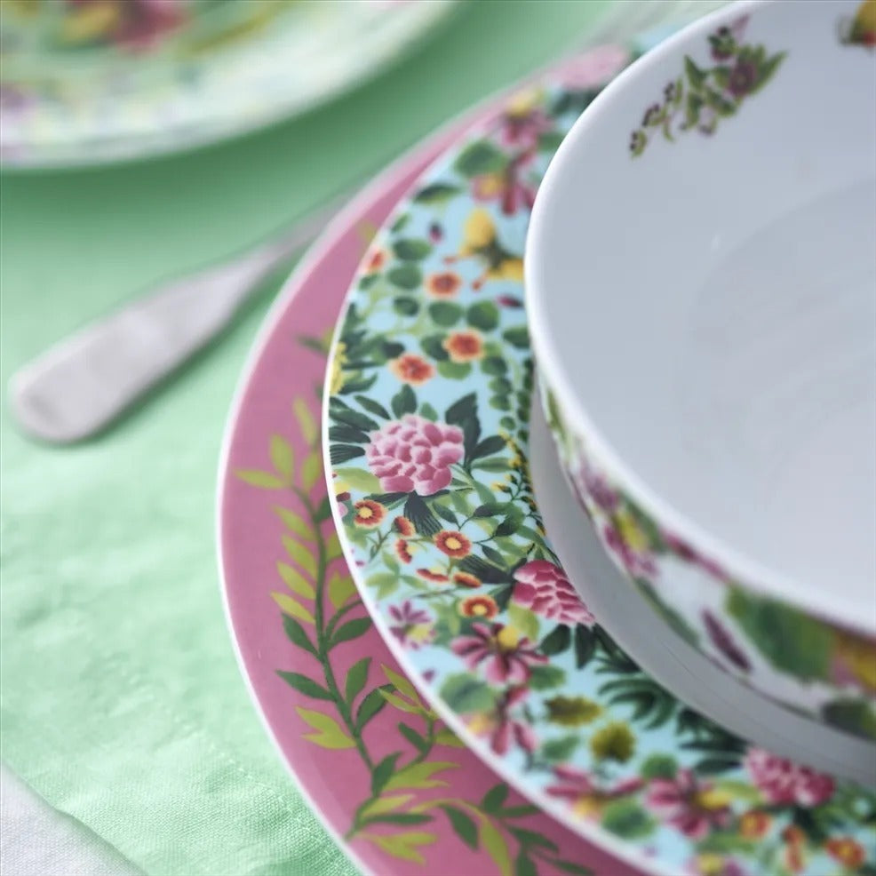 Designers Guild Ikebana Damask - Pasta Bowls (Set of 4)