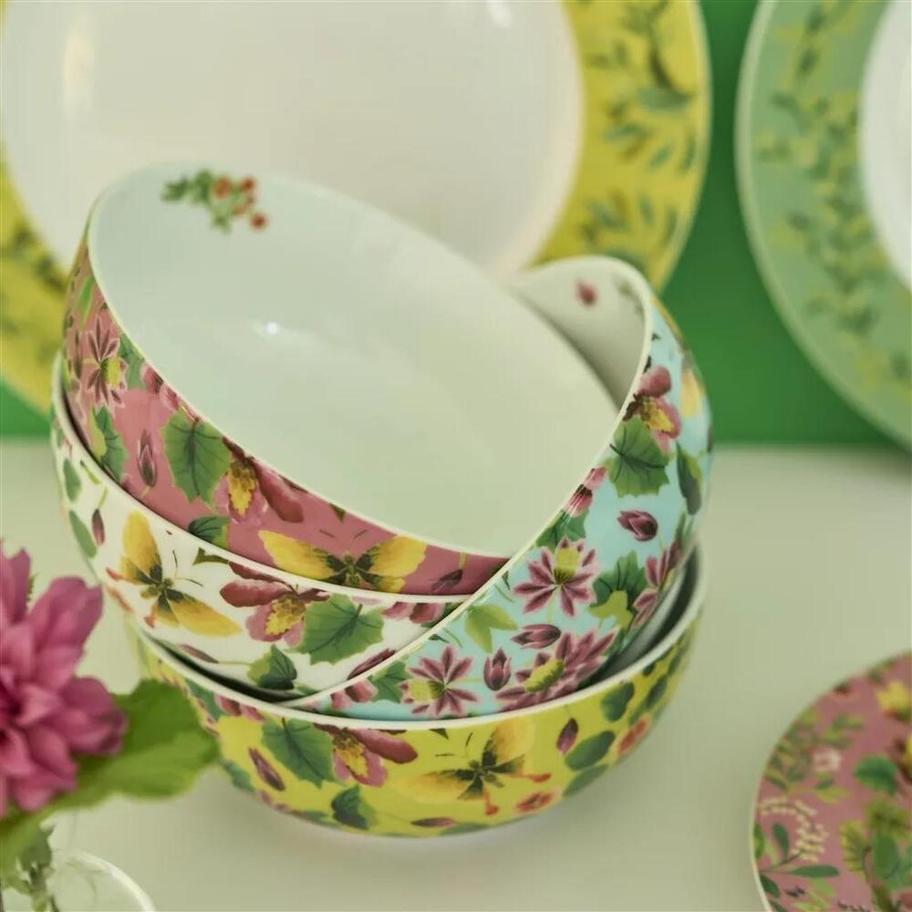 Designers Guild Ikebana Damask - Cereal Bowls (Set of 4)