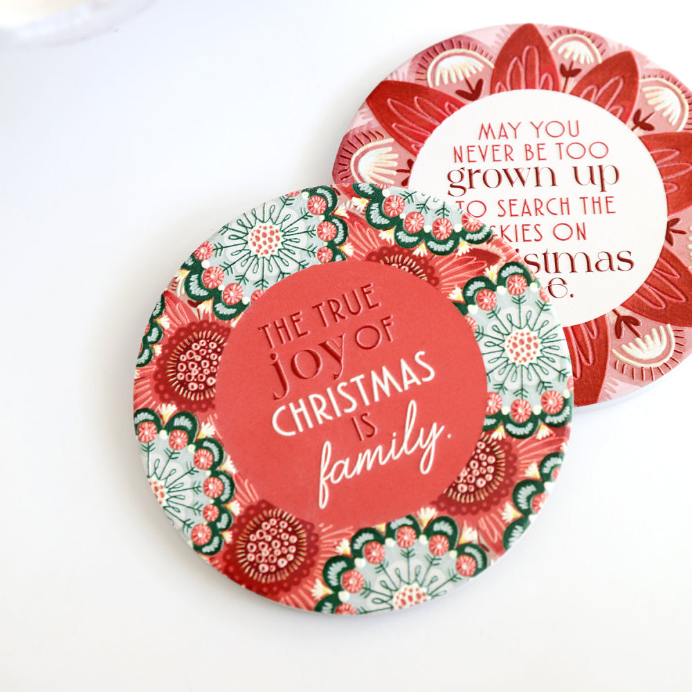 Splosh Christmas - Christmas Family Ceramic Coaster