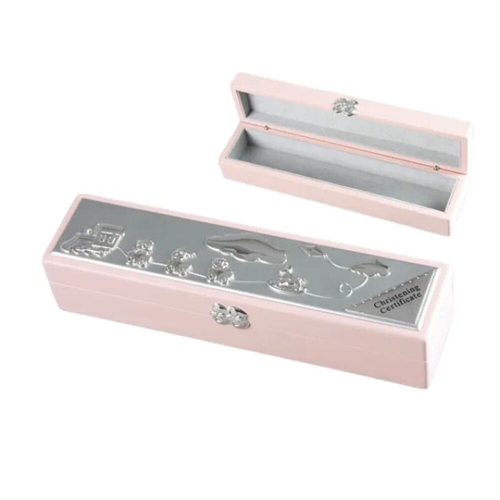 Christening Certificate Holder - Pink