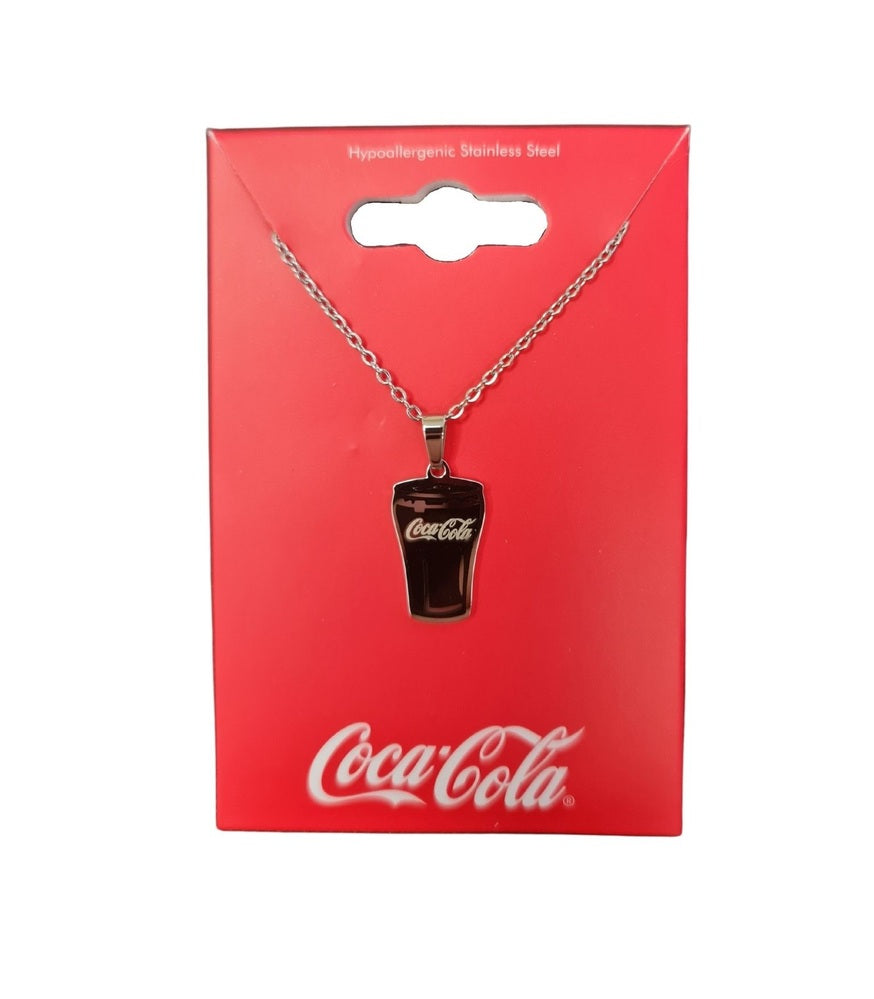Couture Kingdom - Coca Cola - Coke Glass Necklace White Gold
