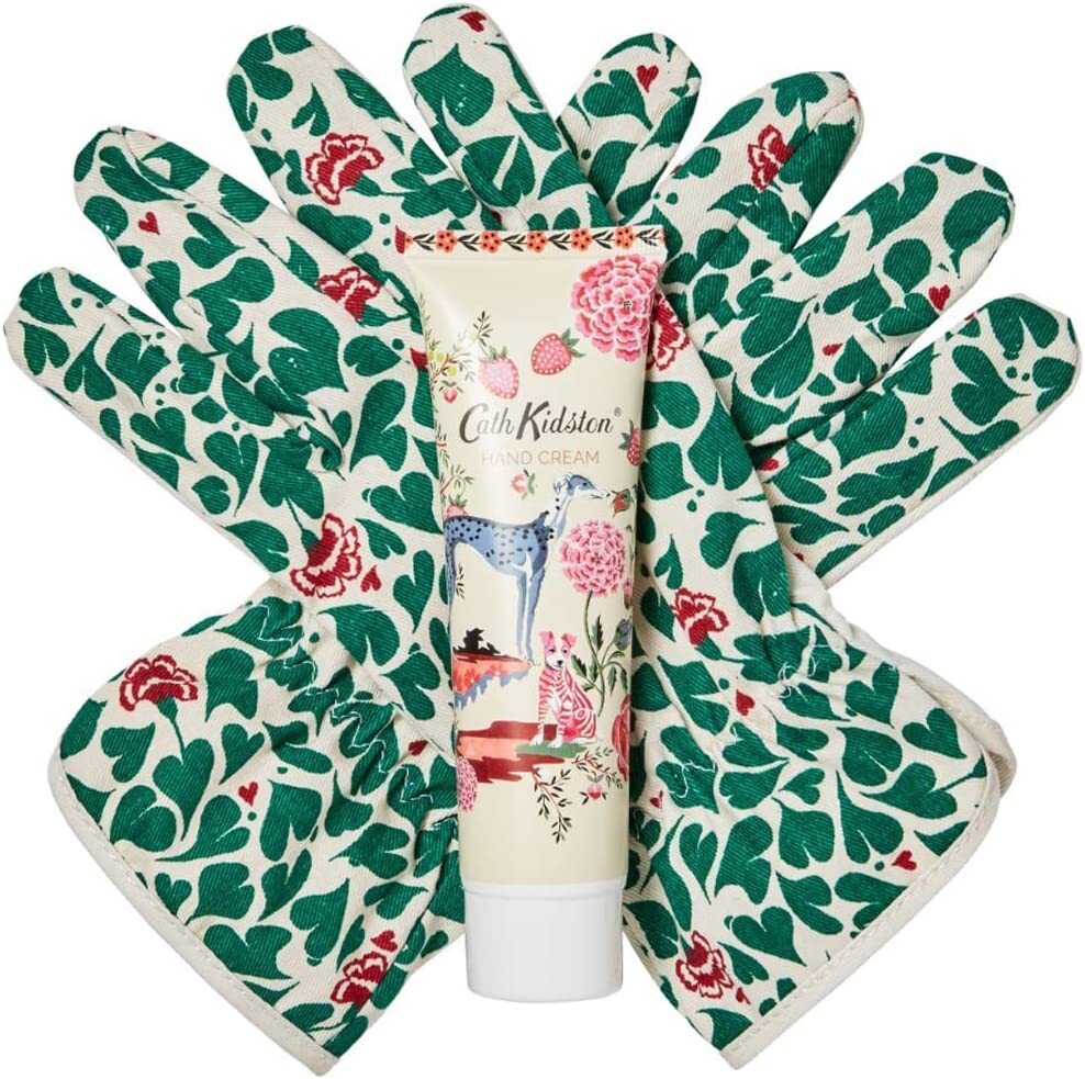 Cath Kidston Hand Cream & Gardening Gloves Set - Citrus & Sandalwood