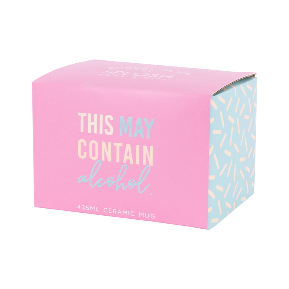 Splosh Cheeky Mug - This May Contain Alcohol