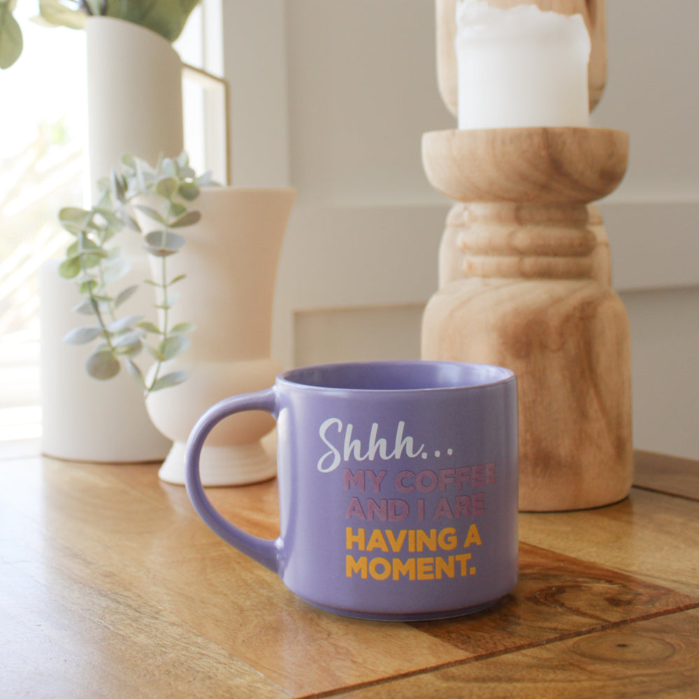 Splosh Cheeky Mug - Shhh My Coffee And I Are Having A Moment