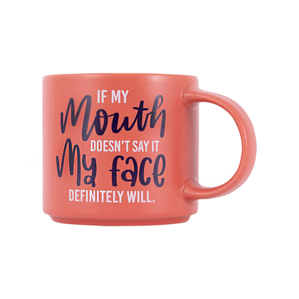 Splosh Cheeky Mug - If My Mouth Doesn't Say It My Face Definitely Will