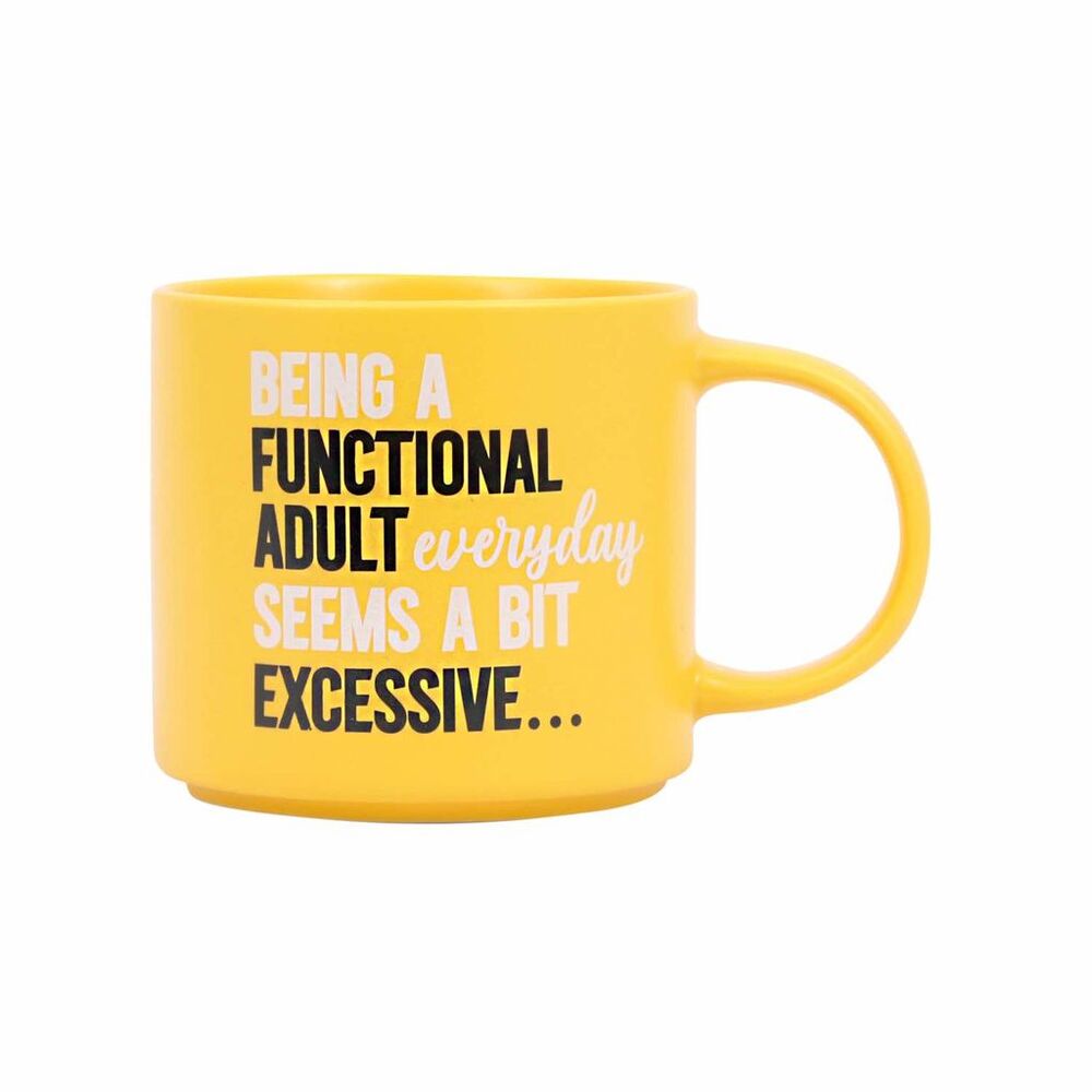 Splosh Cheeky Mug - Being A Functional Adult seems a bit excessive