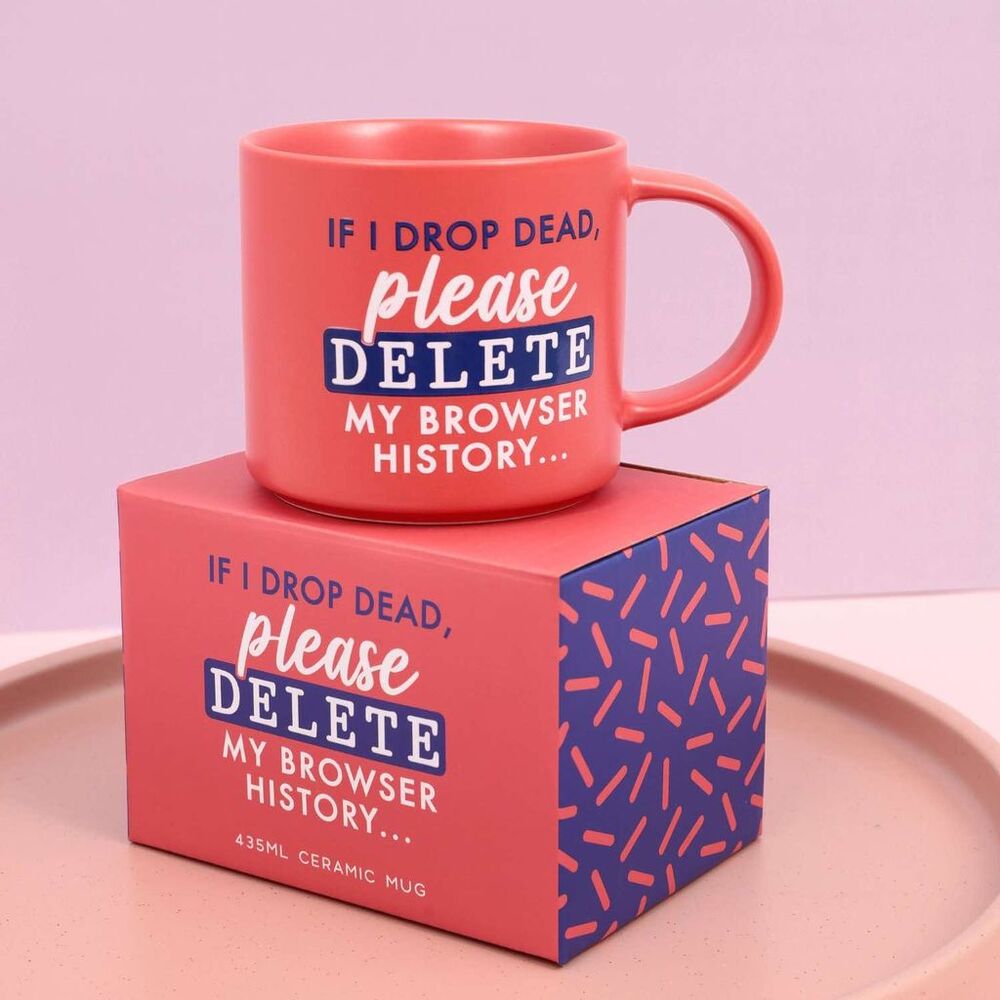 Splosh Cheeky Mug - If I Drop Dead Delete My Browser History
