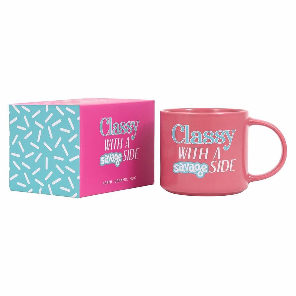 Splosh Cheeky Mug - Classy With A Savage Side