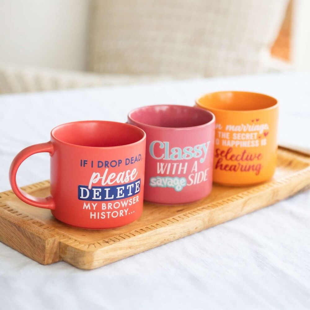 Splosh Cheeky Mug - Classy With A Savage Side