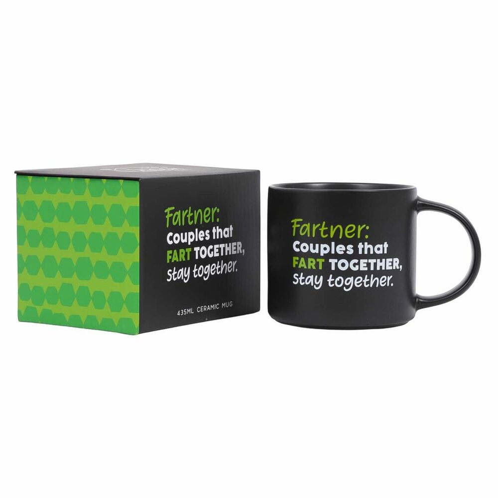 Splosh Cheeky Mug - Fartner: Couples That Fart Together Stay Together