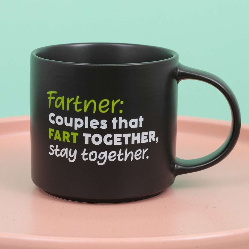 Splosh Cheeky Mug - Fartner: Couples That Fart Together Stay Together