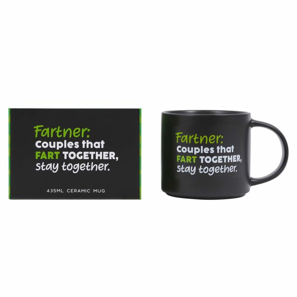 Splosh Cheeky Mug - Fartner: Couples That Fart Together Stay Together