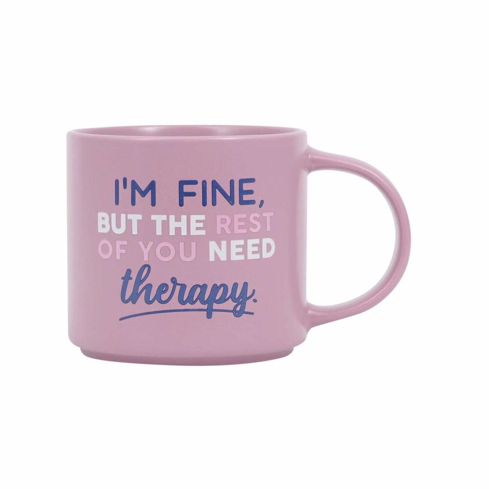 Splosh Cheeky Mug - Im Fine But The Rest Of You Need Therapy