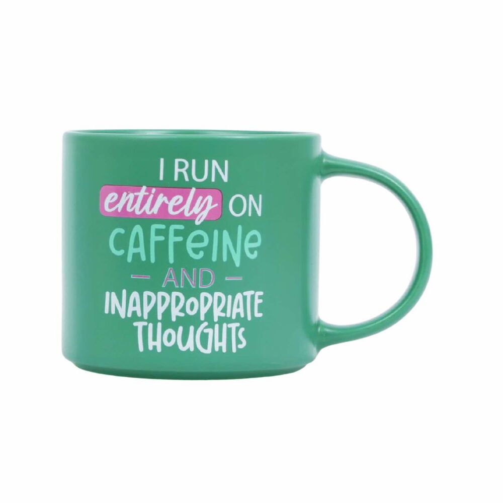 Splosh Cheeky Mug - I Run Entirely On Caffeine And Inappropriate Thoughts
