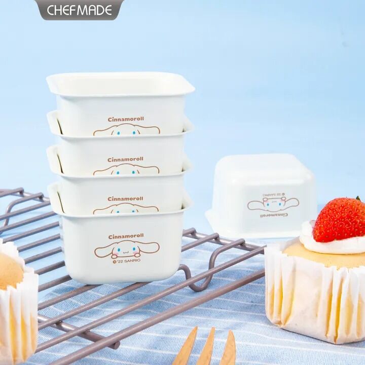 Chefmade x Sanrio - Cinnamoroll Square Non-Stick Cake Molds (Set of 4)