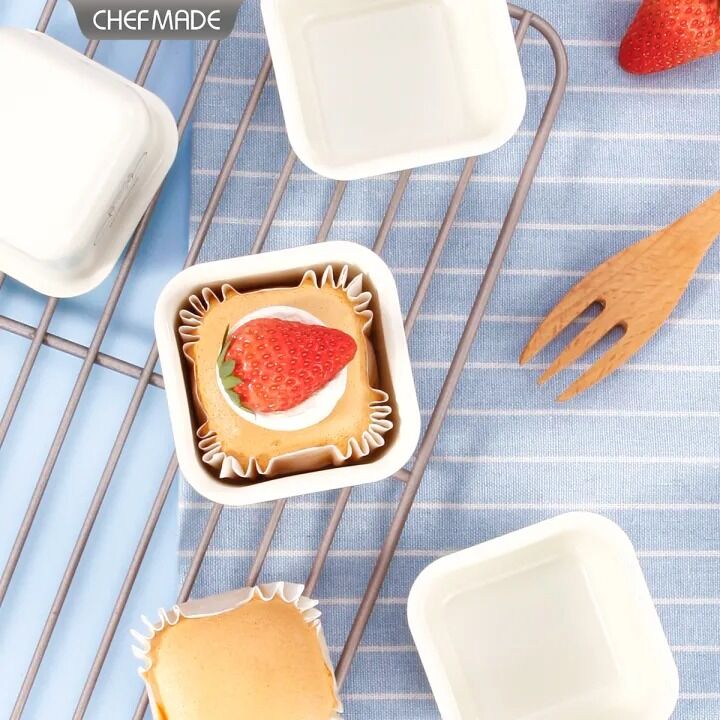 Chefmade x Sanrio - Cinnamoroll Square Non-Stick Cake Molds (Set of 4)