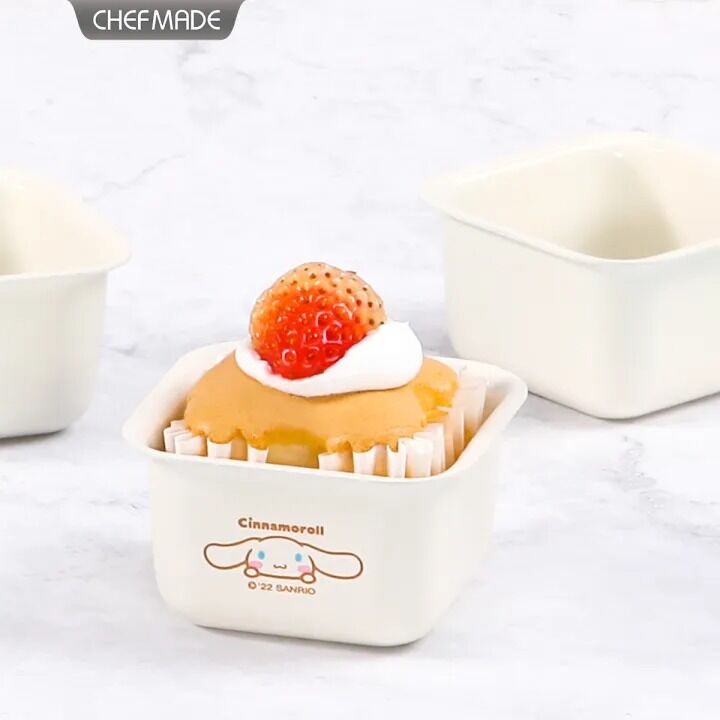 Chefmade x Sanrio - Cinnamoroll Square Non-Stick Cake Molds (Set of 4)