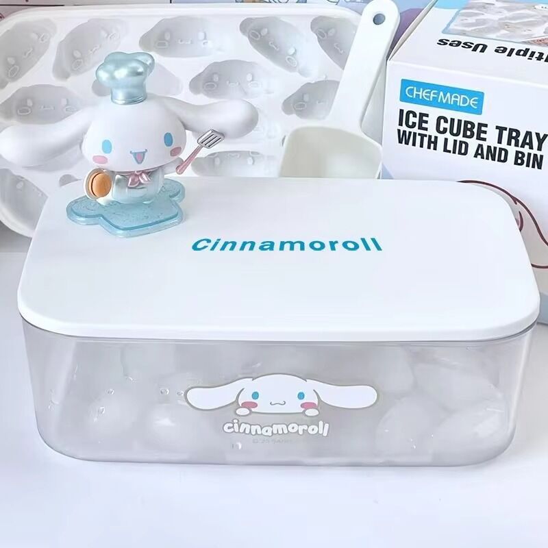 Chefmade x Sanrio - Cinnamoroll Ice Cube Tray with Lid & Bin