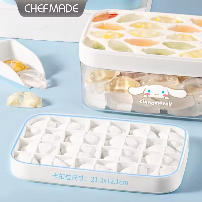 Chefmade x Sanrio - Cinnamoroll Ice Cube Tray with Lid & Bin