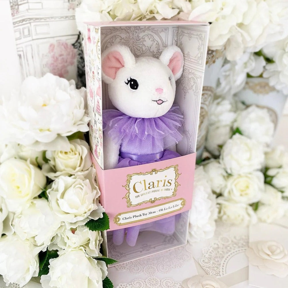 Claris The Mouse - Oh La La Lilac Plush Doll