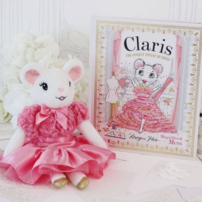 Claris The Mouse - Belle Fleur Rose Large Plush Doll