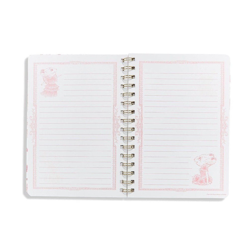Claris The Mouse - A5 Spiral Notebook
