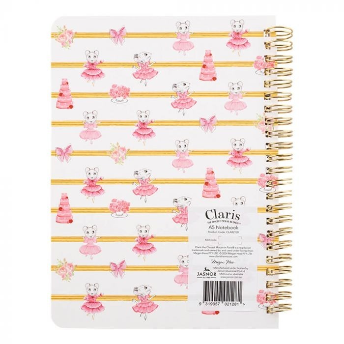 Claris The Mouse - A5 Layered Notebook