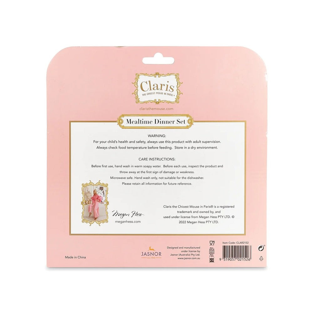Claris The Mouse - Dinner Set 3pc