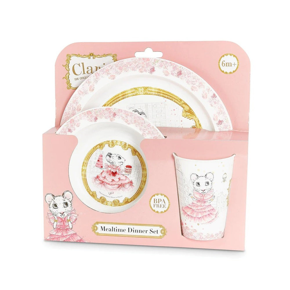 Claris The Mouse - Dinner Set 3pc