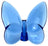 Zibo Glass Ornament - Butterfly Blue
