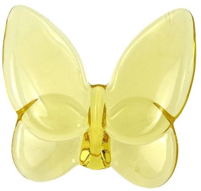 Zibo Glass Ornament - Butterfly Yellow
