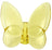 Zibo Glass Ornament - Butterfly Yellow
