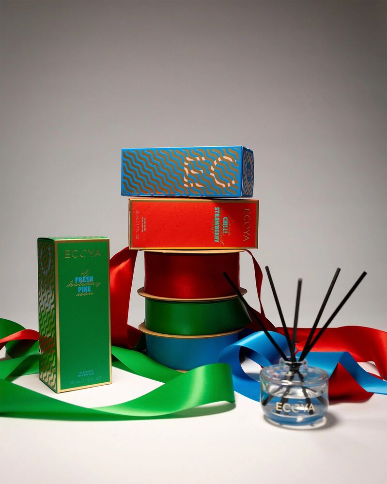 Ecoya Holiday Collection Mini Reed Diffuser - Fresh Pine