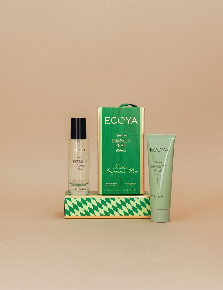 Ecoya Holiday Collection Festive Fragrance Duo - French Pear