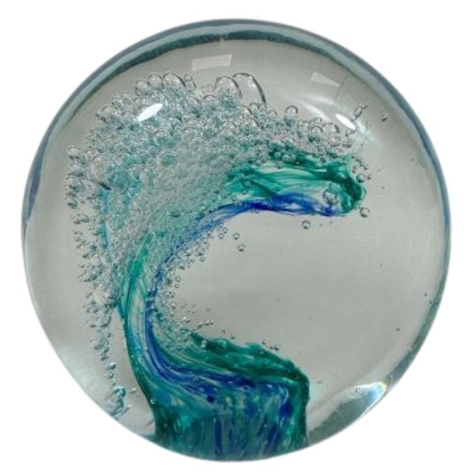 Zibo Glass Ornament - Miniature Wave Nami