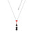 Couture Kingdom - Coca Cola - Coke Bottle and Glitter Lips Necklace White Gold