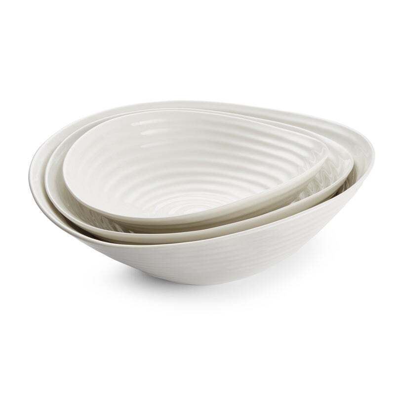 Sophie Conran for Portmeirion - White Salad Bowls (Set of 3)