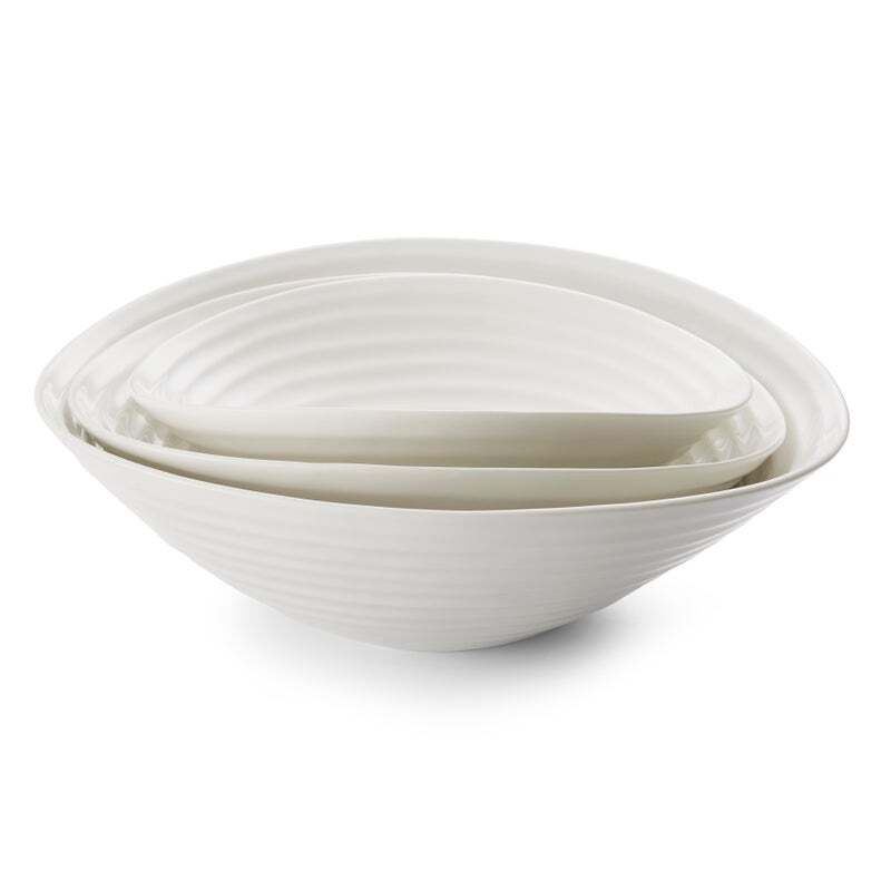 Sophie Conran for Portmeirion - White Salad Bowls (Set of 3)